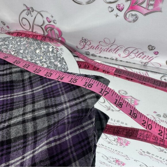 Laura skirt pencil plaid stripes Elegant Plaid Pencil Skirt in Purple and Gray - Picture 10 of 11